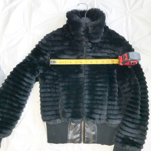 GUESS Faux Fur and Leopard Fall Jacket size Small - Picture 4 of 7